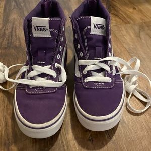 Girls size 3 vans high tops